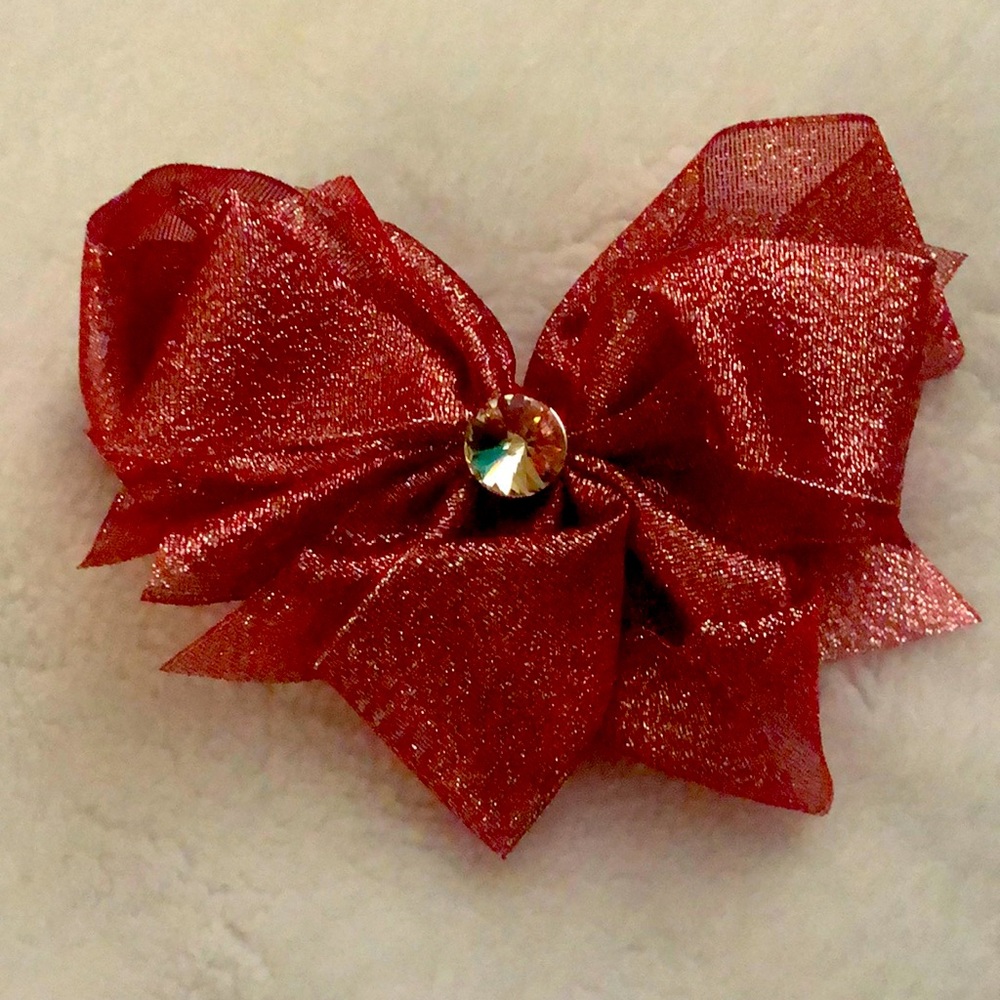 2 for $8 Girls hair bow large in red